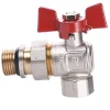 Кран кульовий кутовий з американкою WATERVALVE Q003 NV-V124 1/2″ ЗB