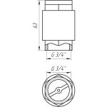 Клапан обратного хода воды SELBA 3/4″ SL1541