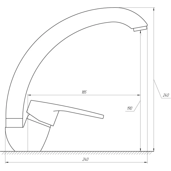 Смеситель для кухни DOMINO SIRIUS DSV-103S
