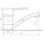 Смеситель для умывальника DOMINO BLITZ DBC-203M