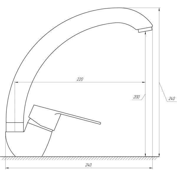 Смеситель для кухни DOMINO BLITZ DBC-203S