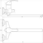 Смеситель для ванны DOMINO ACCENT DAC-208