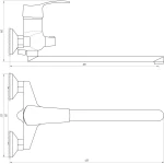 Смеситель для ванны DOMINO DQ-208