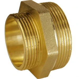 Ниппель редукционный 1″х3/4″НН латунный А0512А