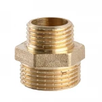 Ниппель редукционный 3/4″х1/2″НН латунный А0511А