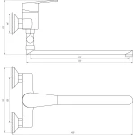 Смеситель для ванны DOMINO BLITZ DBC-108