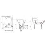 Біде Cersanit CARINA підлогове