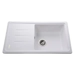 Гранітна мийка Globus Lux LUGANO білий 780х435мм-А0007