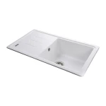 Гранітна мийка Globus Lux LUGANO білий 780х435мм-А0007