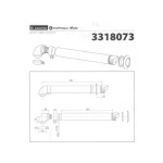 Дымоход коаксиальный для конденсационного котла Ariston1000 мм, ø 60/100 с коленом, 3318073