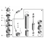 Насос скважинный вихревой VOLKS pumpe 3SKm100 0,75кВт + кабель 15м и пульт