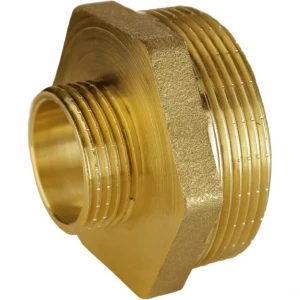 Ниппель редукционный 1 1/4″х 3/4″НН латунный А0593А