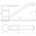 Смеситель для кухни DOMINO SIRIUS DSV-103