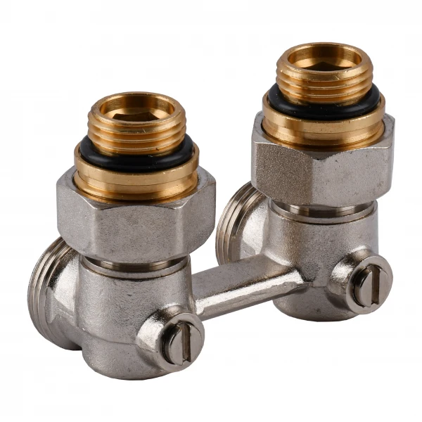 Вузол нижнього підключення панельного радіатора SOLOMON NV 5102 кутовий кульовий 3/4″