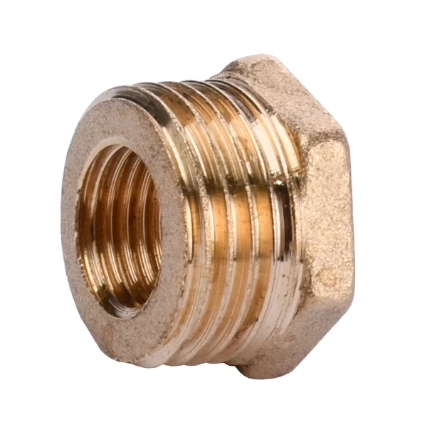 Футорка 1/2″х1/4″НВ латунная (манометр) 703Б