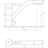 Змішувач для кухні під осмос Globus Lux LAZER GLLR-0555-BBRONZ
