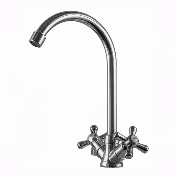 Смеситель для кухни DOMINO DK-H104-2N-CHROM хрест SHARM