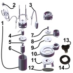 Насос фекальный с режущим механизмом Optima V1500-QG 1,5кВт