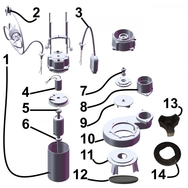 Насос фекальный с режущим механизмом Optima V1500-QG 1,5кВт