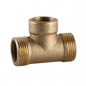 Тройник редукционный 3/4″х1/2″х3/4″НВН латунный усиленный 664Б