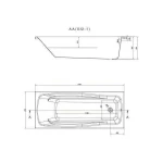 LANA Ванна 170Х70