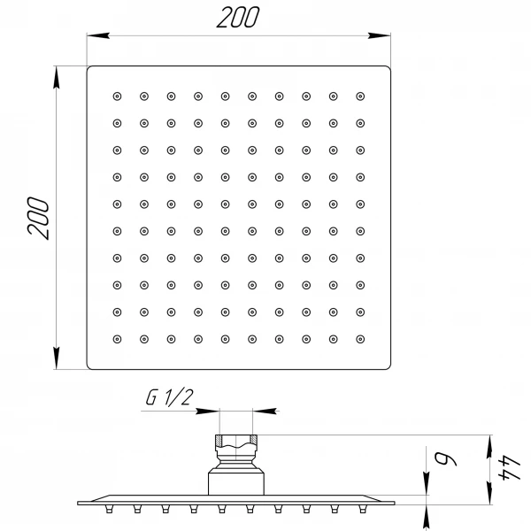 Душова лійка Globus Lux STQ-0200