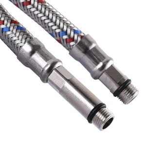 Шланг нержавіюча сталь ECO FIX М10х1/2″ 0,4 м ПАРА EPDM Шланг нержавіюча сталь ECO FIX М10х1/2″ 0,4 м ПАРА EPDM