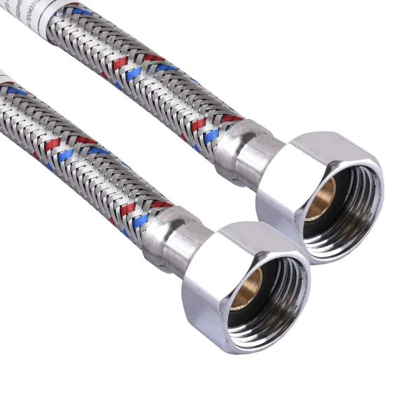 Шланг нержавеющая сталь ECO FIX М10х1/2″ 0,5 м ПАРА EPDM
