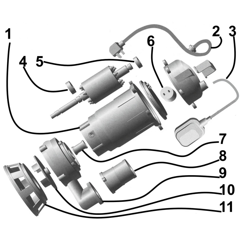 Насос фекальний VOLKS pumpe WQD10-12 1,1кВт