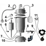 Насос фекальный с режущим механизмом Optima WQD10-15DF 1,3кВт