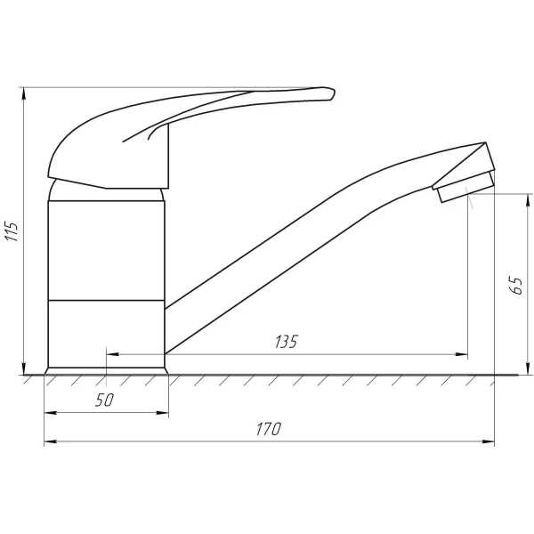 Смеситель для умывальника EcoMix ENERGO GEZ-WHITE-203M