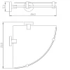 Полиця угловая Perfect Sanitary Appliances SP 8117
