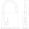 Змішувач для кухні Globus Lux LAZER GLLR-1033-StSTEEL