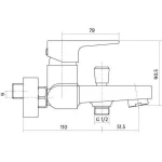 Смеситель для ванны и душа Cersanit VIGO S951-010