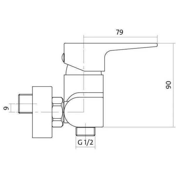 Смеситель для душа Cersanit VIGO S951-035