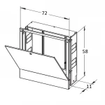 Колекторна шафа внутрішня ЕСО+ ШКВ-03 720x580x110 (5-6-7)