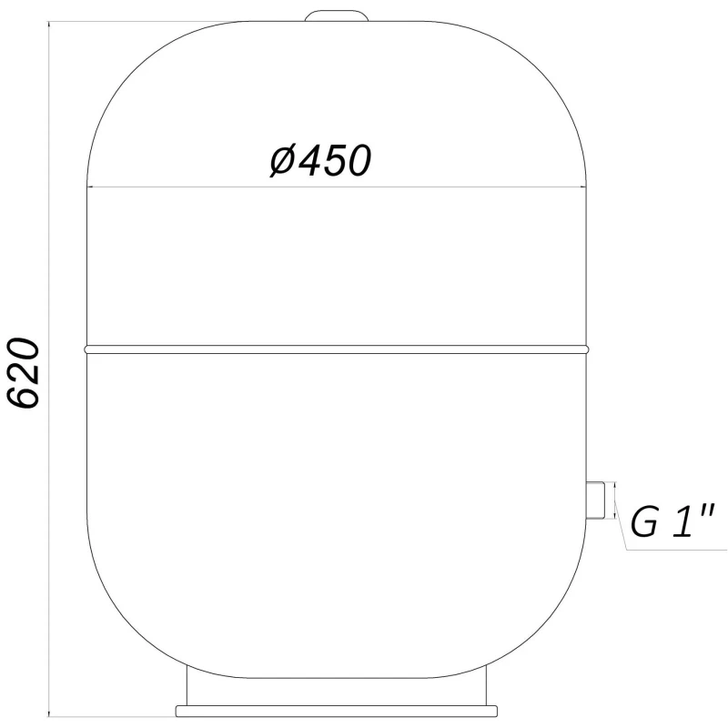 Гідроакумулятор з фіксованою мембраною 80 л ZILMET HYDRO-pro 10bar ( 11A0008000 )