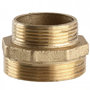 Ниппель редукционный 2″х1 1/2″НН латунный 520Б