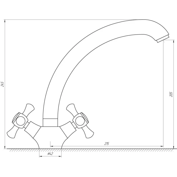 Смеситель для кухни DOMINO DKF-204-08-CRUIZE