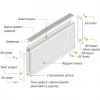 Радіатор сталевий панельний OPTIMUM 22 низ/справа 500x900 (без INNER)