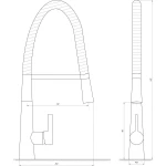 Смеситель для кухни Globus Lux LAZER GLLR-1032-StSTEEL