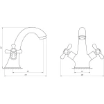 Смеситель для умывальника DOMINO DYM-027-CRUIZE
