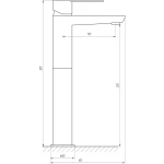 Смеситель для умывальника TOPAZ BARTS TB 07203-H36