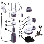 Насос фекальный с режущим механизмом Optima V 550 DF 0,55 кВт