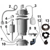 Насос фекальный с режущим механизмом VOLKS WQ 8-12G 1,1кВт