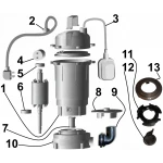 Насос фекальный с режущим механизмом VOLKS WQ 8-12G 1,1кВт