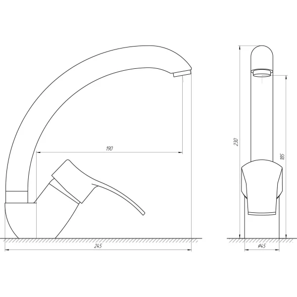 Смеситель для кухни DOMINO DQ-203S