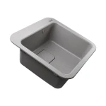 Гранітна мийка Globus Lux BARBORA сірий камiнь 510x510мм-А0005