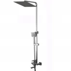 Душова система Globus Lux VAN-DS0026 Milano Лійка Тропік30*30см нерж з виливом латунь-Штанга H=150см