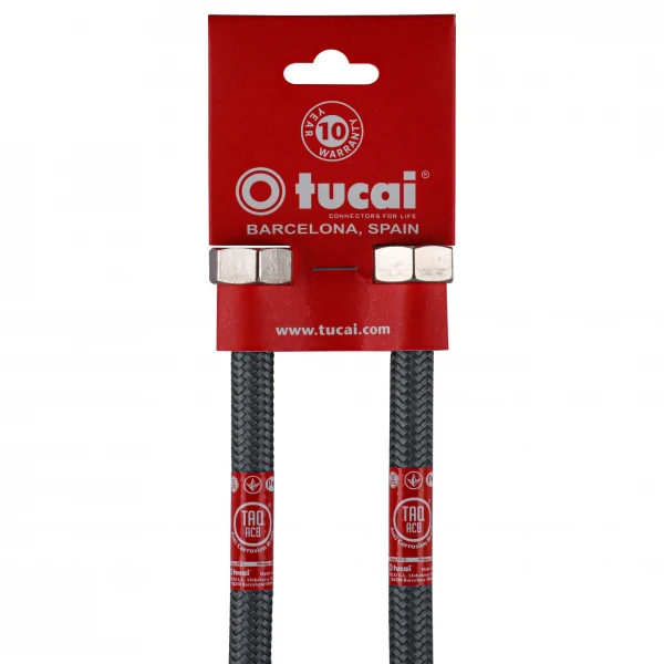 Шланг для змішувача TUCAI М10х1/2″ 0,6м АНТИКОРОЗІЯ TAQ GRIF AСB 206221 ПАРА